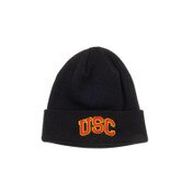 USC Trojans '47 Black Arch Uni '47 HT Raised Cuff Knit Beanie
